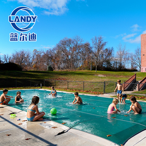LANDY Bâche de Sécurité Solide en PP, Résistante aux Déchirures, Maille Anti-UV pour Piscines Creusées - Product Image 1