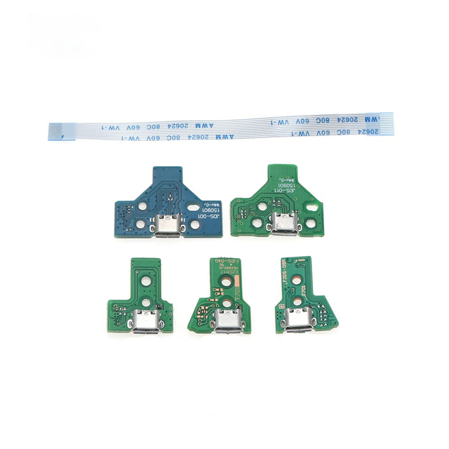 NSLikey Charger Board for PS4 Controller USB Charging Port Socket Circuit Board Flex Ribbon Cable