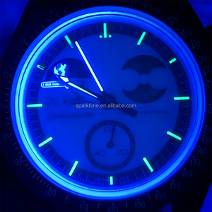 Nouvelle Montre-bracelet Chronographe à Quartz en Plastique Tendance 2025 pour Hommes, Vente en Gros Moonwatch pour Boutiques en Ligne - Product Image 3