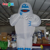 Décorations de Noël géantes pour l'extérieur, monstre de neige gonflable, bonhomme de neige abominable