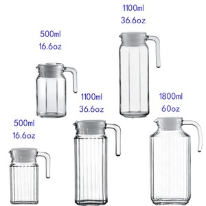 Glass cold <b>kettle</b> cool <b>kettle</b> large capacity duck bill pot household teapot tied pot striped pot juice pot source source - Product Image 3