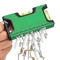 Mini niveau à bulle magnétique fort ménage niveau de haute précision Mini niveau à bulle en alliage d'aluminium multifonctionnel