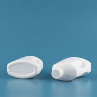 Mini bouteilles de détergent à lessive recyclable 100 ml en HDPE blanc pour détergent liquide et assouplissant