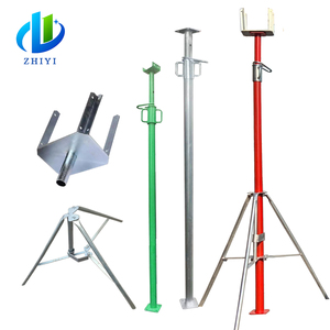 Có thể điều chỉnh + thép + Prop điều chỉnh ván khuôn xây dựng giàn giáo Heavy Duty Hỗ trợ/shoring thép Tripod Prop tay áo với NUT - Product Image 2