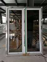 Portes en PVC à double vitrage étanches en PVC/UPVC avec verre réfléchissant pour la maison