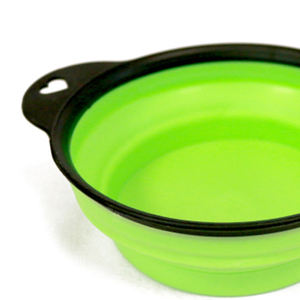 Bols de voyage pliables et écologiques pour animaux de compagnie, 5 L, 17*14.7*4.7cm, mangeoires pliables pour chiens pour les promenades en extérieur, motif solide - Product Image 5