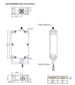Limited Time Offer LT-445-15W-FC-U <strong>445nm</strong> 15w Fiber Coupled <strong>Laser</strong> 50um 100um 200um 400um 800um Fiber <strong>Blue</strong> Diode <strong>Laser</strong> - Product Image 5