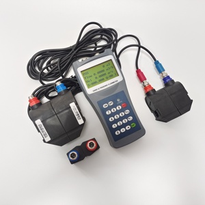 水試験装置用の流量計トランスデューサーポータブル超音波流量計の大きなクランプ - Product Image 4