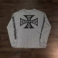 T-shirt Homme Oversize Personnalisé à Manches Longues en Modal 260 g/m² Imprimé Style Streetwear Respirant