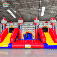 Château gonflable, structure de saut avec toboggan et souffleur pour enfants et adultes, structure de saut gonflable