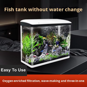 Goudvis Tank Met Filter Stock Tank Glazen Aquarium Aquarium Met Led Licht Vis Aquarium Voor Thuis - Product Image 3