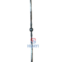 Décoration de balustrade, divers styles, composants d'escalier, éléments en fer forgé, poteau de clôture, qualité supérieure, surface antirouille, facile à installer