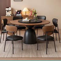 Table et chaises de salle à manger modernes en métal pour restaurants et hôpitaux, ensemble de salle à manger rond durable 6 places, vente directe d'usine