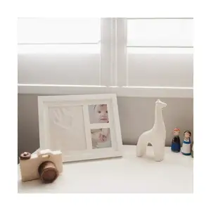 Sell Well New Type Baby Frame White Foot Print New Born Footprint Baby Hand Print Frame