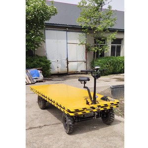 Carro plano de ferrocarril eléctrico Carro de transporte de almacén de invernadero - Product Image 6