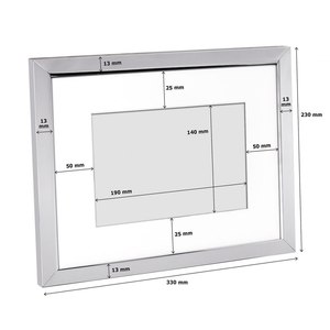 PHOTO <b>FRAME</b> PASSPARTOUT Modern <b>A2</b> and A4 Sizes 15x20-20x3 Wall Hanging Metal Poster <b>Frame</b> Home Decor Made of Aluminium Alloy - Product Image 2