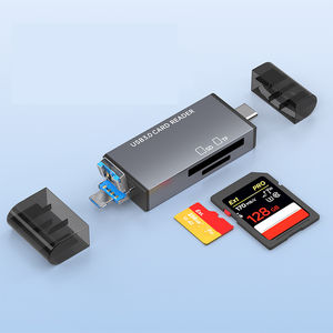 3 In 1 Universal Serial Bus Device <b>Adapter</b> Otg <b>Card</b> Reader Tf C Hub To Usb2.0 <b>Sd</b> Made Of Durable Plastic - Product Image 3