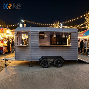Remolque de Comida Móvil, Carritos de Hot Dogs, Remolques de Comida con Gabinetes, Remolque Multifuncional <span class=keywords><strong>para</strong></span> Bodega, Camión de Comida Totalmente Equipado - Product Image 3