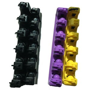 Organizador montado en la pared del hogar o el jardín, soporte de escoba de plástico con 5 ganchos para fregona y fregona - Product Image 6