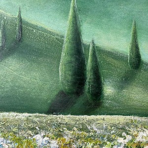 Dipinto a Olio su Tela con Paesaggio Montano Incorniciato, Decorazione Estetica <span class=keywords><strong>per</strong></span> <span class=keywords><strong>Cucina</strong></span>, Camera da Letto, Soggiorno - Product Image 4