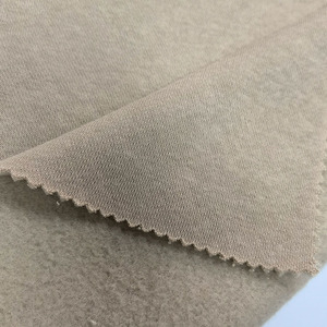 Vải áo hoodie, áo sweatshirt chất liệu <span class=keywords><strong>CVC</strong></span> chải kỹ, màu tùy chỉnh, 260GSM, 60% cotton, 40% polyester, chất liệu vải nỉ Pháp - Product Image 5