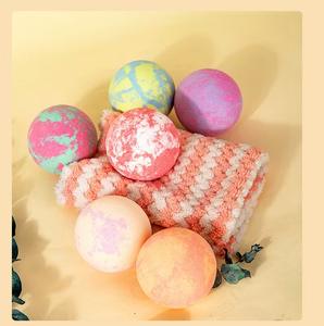 Boules mousseuses de bain bio de haute qualité bombe de bain relaxant huile essentielle nettoyant boule de sel de bain - Product Image 4