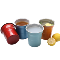 Design personnalisé gobelet à café Boba de voyage portable chaud personnaliser mince tasses à bière à emporter en aluminium avec logo