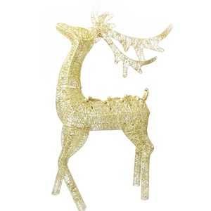 Shuangyuan Wholesale Glitter Metal Deer Indoor <strong>Christmas</strong> Decoration Craft Handmade <strong>Artwork</strong> - Product Image 5