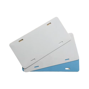 <span class=keywords><strong>Plaque</strong></span> d'<span class=keywords><strong>immatriculation</strong></span> en aluminium personnalisée 6 "* 12" <span class=keywords><strong>plaque</strong></span> d'<span class=keywords><strong>immatriculation</strong></span> vierge à sublimation à plat avec sérigraphie en stock - Product Image 1