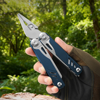 Couteau suisse multifonctionnel 13 en 1, outil de survie pliable portable pour la nature sauvage, avec lames en acier inoxydable pour le camping et le jardin