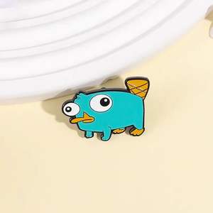 Pin de Solapa Personalizado con Diseño de Dibujos Animados Europeos y Americanos, Shrek Donkey, Insignias Metálicas Populares con Técnica de Plateado para Accesorios de Broche - Product Image 4