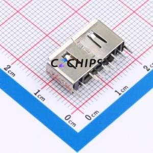 SATA-405-M07S1BA-A Hard Drive Connector (SAS/SATA/M.2) Through hole Component (THT) Connector SATA Female 7P Through Hole - Product Image 2