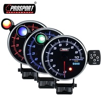 Untuk Motor Stepper Tachometer OLED 115mm 0-10.000 RPM Konstruksi Aluminium Lampu Latar Putih/Kuning/Biru Universal Mobil