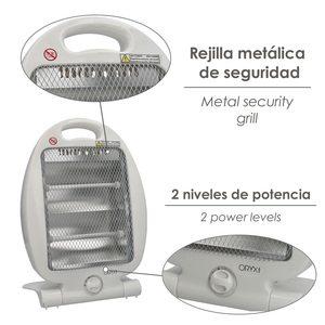 Riscaldatore Radiante con Base Oscillante 400 / 800 Watt. - Product Image 3