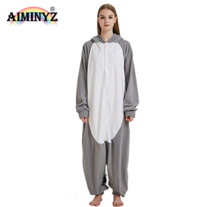 For Wholesale 2023 Plus Size Adult Pajamas Cute Animal <strong>Women</strong> Rhinoceros Gray Cosplay Costume Home <strong>Clothes</strong> <strong>Thermal</strong> Soft Warm - Product Image 2