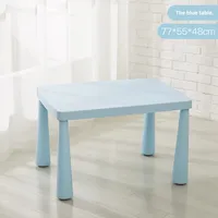 Ensemble table et chaise pour enfants, bureau d'étude en plastique, table et chaise de maternelle, tabouret, modèle de style américain