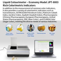 Colorímetro de Líquidos JPT-8003, Escala Gardner Saybolt ASTM D1500, DE<=0.015, Espectrofotómetro de Mesa para Control de Calidad en Petróleo, Químicos y Farmacéutica