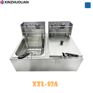 Nouvelle <span class=keywords><strong>Friteuse</strong></span> Électrique Commerciale Double Bac 2500W Multifonctionnelle pour Poulet et Frites en Acier Inoxydable 12L Haute Performance - Product Image 2
