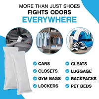 Désodorisant pour chaussures, lot de 2 (4 unités), éliminateur d'odeurs, assainisseur d'air pour chaussures, sacs de sport, crampons de football, placards et zones pour animaux de compagnie