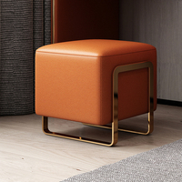 Léger luxe moderne ménage adulte fort et Simple maquillage chambre dressing tabouret siège souple chaussure à langer tabouret
