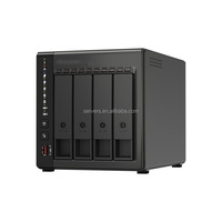 Serveur de stockage NAS mini haute performance Qnap Ts-466C 2.5Gbe avec SSD M2 Nvme 4 baies 8 Go 16 Go