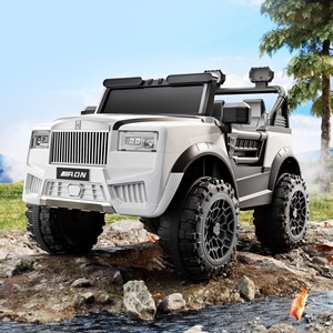 Autos Eléctricos Grandes de 12V para Niños, de Plástico, con Luces de <span class=keywords><strong>Policía</strong></span>, Puertas Dobles Abatibles, Control por Aplicación, Modelo Unisex M29 - Product Image 2