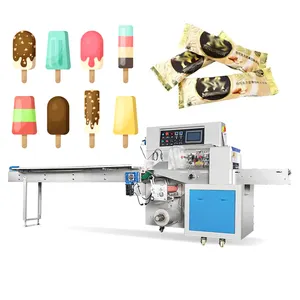 Hot Sale Automatic Popsicle Wrapper Packaging Machine Ice Lolly Bar Popsicle Stick Cream automatic pillow type packing machine