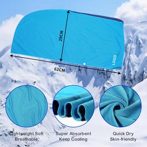 Sudadera con Capucha de Microfibra UPF 50+ de Nuevo Estilo para Protección Solar en Cabeza y Cuello, con Toallas de Secado Rápido Ice Cool - Product Image 3
