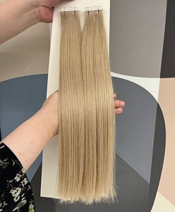 All'ingrosso russo vergine Remy Extension per capelli sottile adesivo Color argento cinereo doppio nastro disegnato in estensione dei capelli - Product Image 2