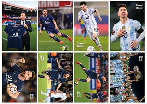 Vente en gros 8 pièces/ensemble 42*29CM Sport Football Super Star Messi Cristina Ronaldo Football papier peint affiche - Product Image 2