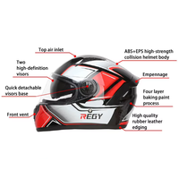 Casque de moto intégral quantité minimale de commande Casque de moto adulte à pois Fabricant de casques de moto pour hommes et femmes