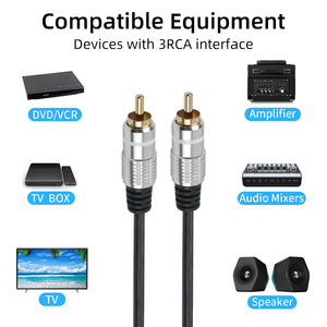 Cáp Âm Thanh Video Chuyên Nghiệp Cáp Âm Thanh <span class=keywords><strong>Rca</strong></span> Cho Loa Siêu Trầm/Đầu Dvd/Hdtv/Studio/Bộ Khuếch Đại/Tv Box - Product Image 2