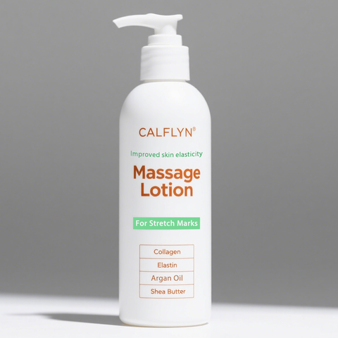 Stretch Mark Massage Lotion - Collagen & Elastin for Elasticity Argan Oil Shea Butter Hydration Maternity Skincare for Pregnancy