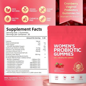 Premium Feminine-Focused Women's Probiotic Detox Capsules 500 <strong>Million</strong> CFU Gut Balance Feminine Health Support Fruity Daily - Product Image 5